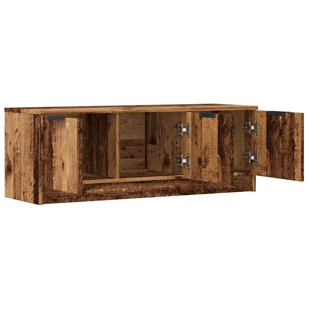 Έπιπλο Τηλεόρασης Όψη Παλαιού Ξύλου 102x35x36,5 εκ. Επεξ. Ξύλο - Pakobazaar