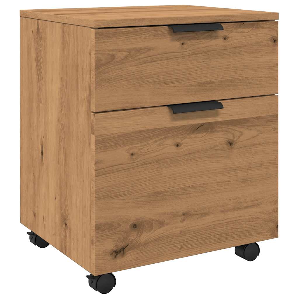 Κινητό ντουλάπι αρχείων  με τροχούς Artisan Oak - Pakobazaar
