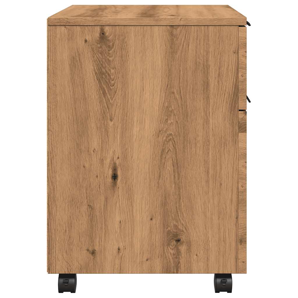 Κινητό ντουλάπι αρχείων  με τροχούς Artisan Oak - Pakobazaar