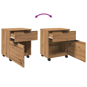 Κινητό ντουλάπι αρχείων  με τροχούς Artisan Oak - Pakobazaar