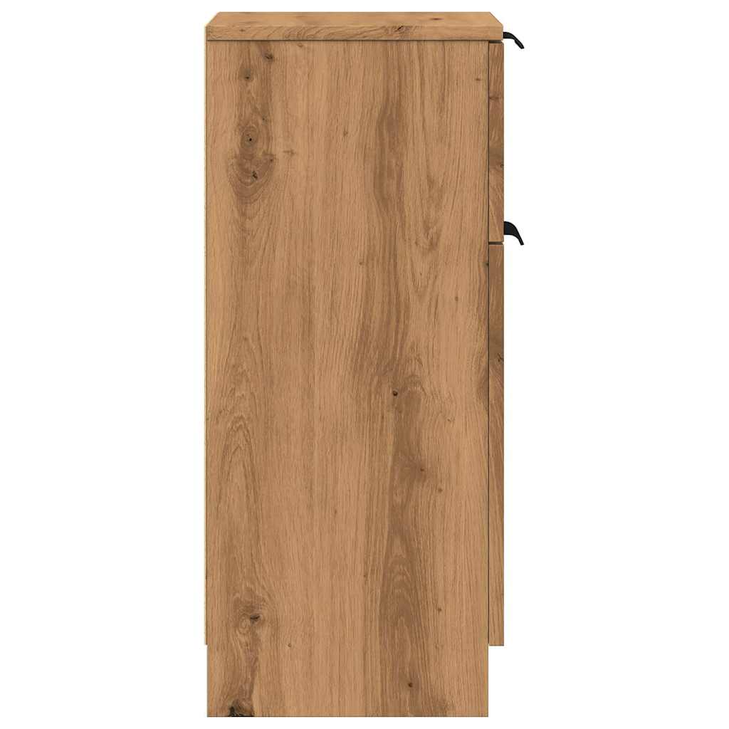 Sideboards 2 τεμάχια Artisan Oak 30x30x70cm Κατασκευασμένο ξύλο - Pakobazaar