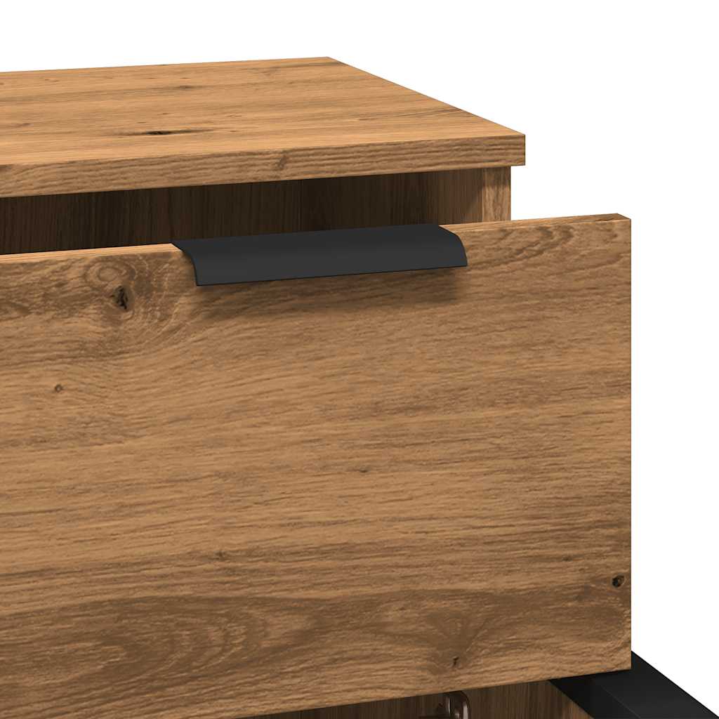 Sideboards 2 τεμάχια Artisan Oak 30x30x70cm Κατασκευασμένο ξύλο - Pakobazaar