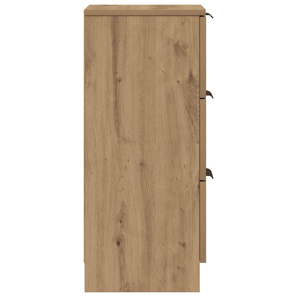 Sideboards 2 τεμάχια Artisan Oak 30x30x70cm Κατασκευασμένο ξύλο - Pakobazaar
