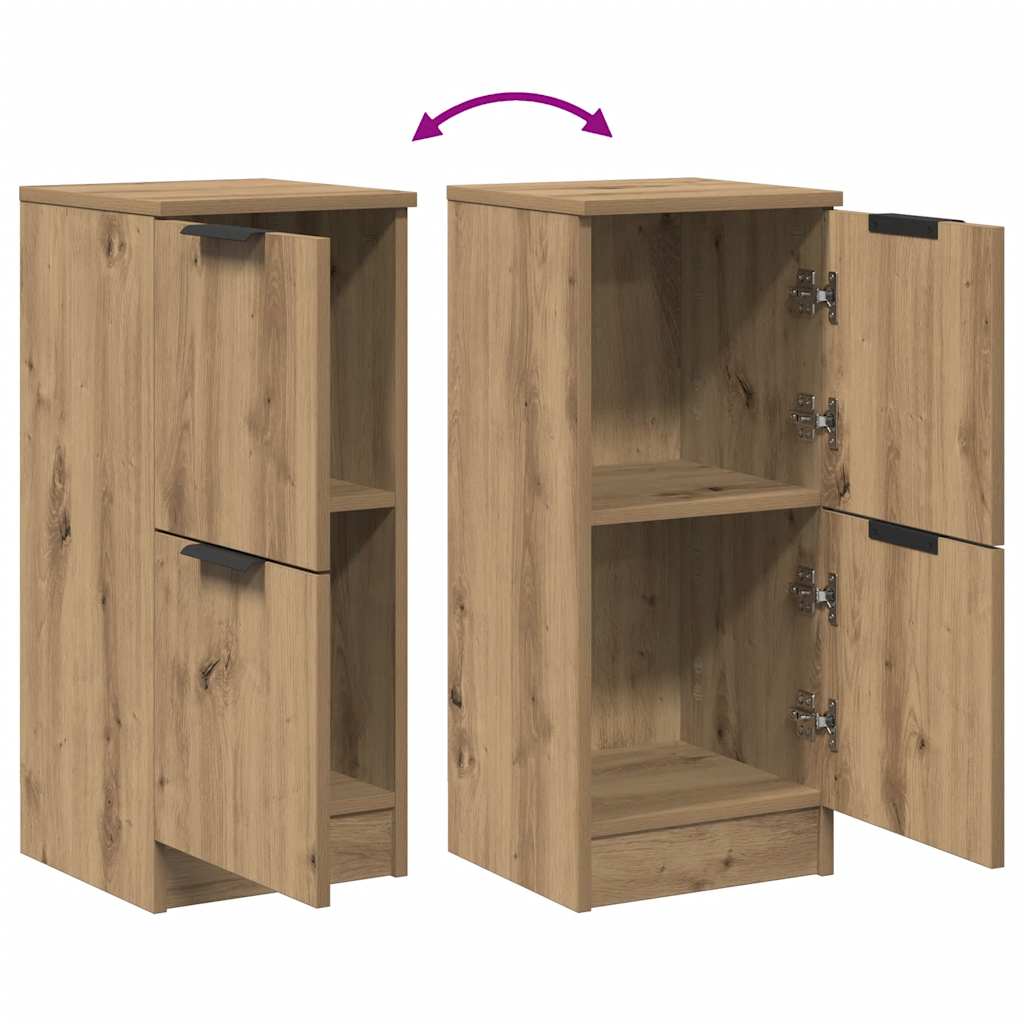Sideboards 2 τεμάχια Artisan Oak 30x30x70cm Κατασκευασμένο ξύλο - Pakobazaar