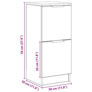 Sideboards 2 τεμάχια Artisan Oak 30x30x70cm Κατασκευασμένο ξύλο - Pakobazaar
