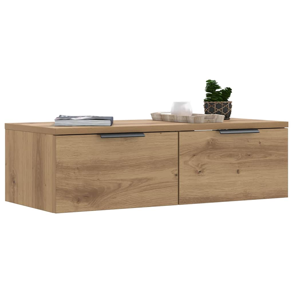 Ντουλάπι Τοίχου Αρτισιανή Δρυς 68x30x20 εκ. Επεξεργασμένο Ξύλο