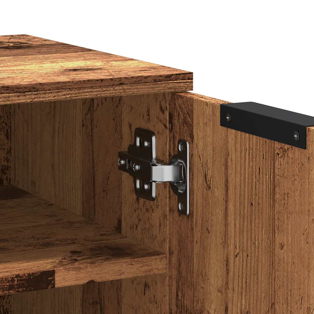 Παπουτσοθήκη Όψη Παλαιού Ξύλου 29,5x35x70 εκ. Επεξ. Ξύλο - Pakobazaar