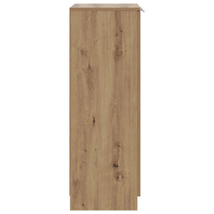 Παπουτσοθήκη Αρτισιανή Δρυς 59x35x100,5 εκ. Επεξ. Ξύλο - Pakobazaar