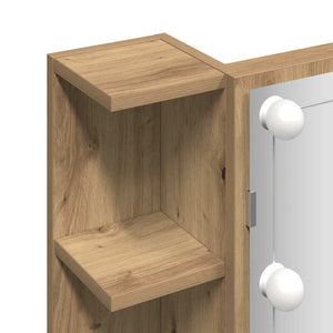 Ντουλάπι καθρέφτη με LED Artisan Oak 70x16,5x60 cm - Pakobazaar