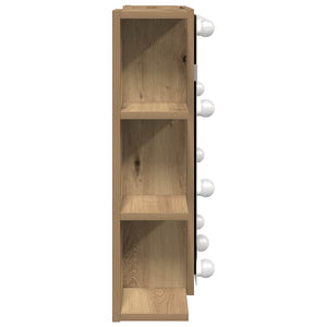 Ντουλάπι καθρέφτη με LED Artisan Oak 70x16,5x60 cm - Pakobazaar