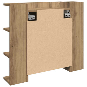 Ντουλάπι καθρέφτη με LED Artisan Oak 70x16,5x60 cm - Pakobazaar