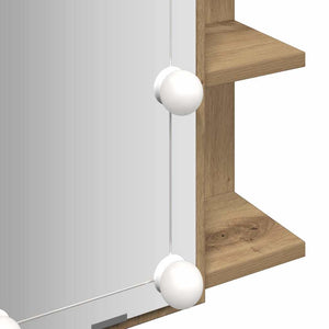 Ντουλάπι καθρέφτη με LED Artisan Oak 70x16,5x60 cm - Pakobazaar