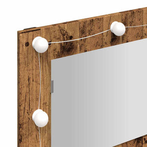 Ντουλάπι καθρέφτη με LED Παλιό ξύλο 90x31,5x62 cm - Pakobazaar