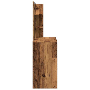 Κομοδίνο με καθρέφτη Παλιό ξύλο 74,5x40x141 cm - Pakobazaar