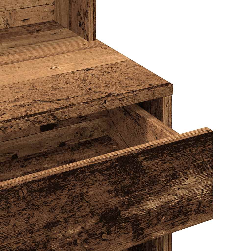 Κομοδίνο με καθρέφτη Παλιό ξύλο 74,5x40x141 cm - Pakobazaar