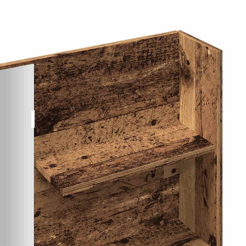 Κομοδίνο με καθρέφτη Παλιό ξύλο 74,5x40x141 cm - Pakobazaar