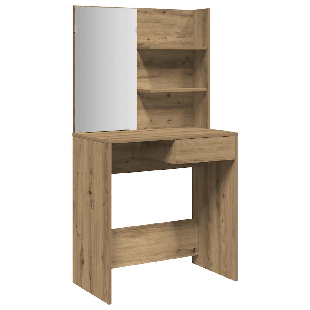 Κομοδίνο με καθρέφτη Artisan Oak 74,5x40x141 cm