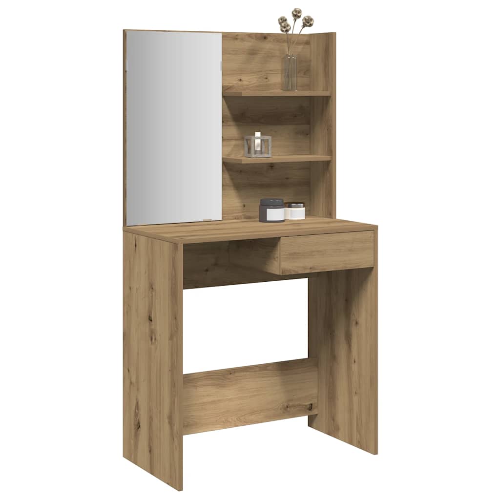 Κομοδίνο με καθρέφτη Artisan Oak 74,5x40x141 cm