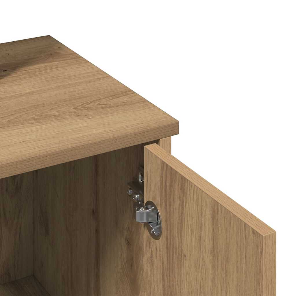 Κομοδίνο με καθρέφτη Artisan Oak 86,5x35x136 cm - Pakobazaar