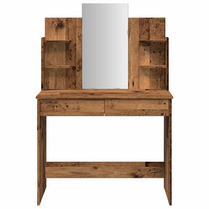 Κομοδίνο με καθρέφτη Παλιό ξύλο 96x39x142 cm - Pakobazaar