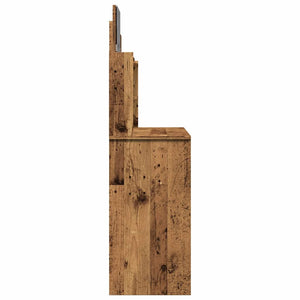 Κομοδίνο με καθρέφτη Παλιό ξύλο 96x39x142 cm - Pakobazaar