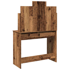 Κομοδίνο με καθρέφτη Παλιό ξύλο 96x39x142 cm - Pakobazaar