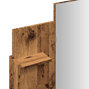 Κομοδίνο με καθρέφτη Παλιό ξύλο 96x39x142 cm - Pakobazaar