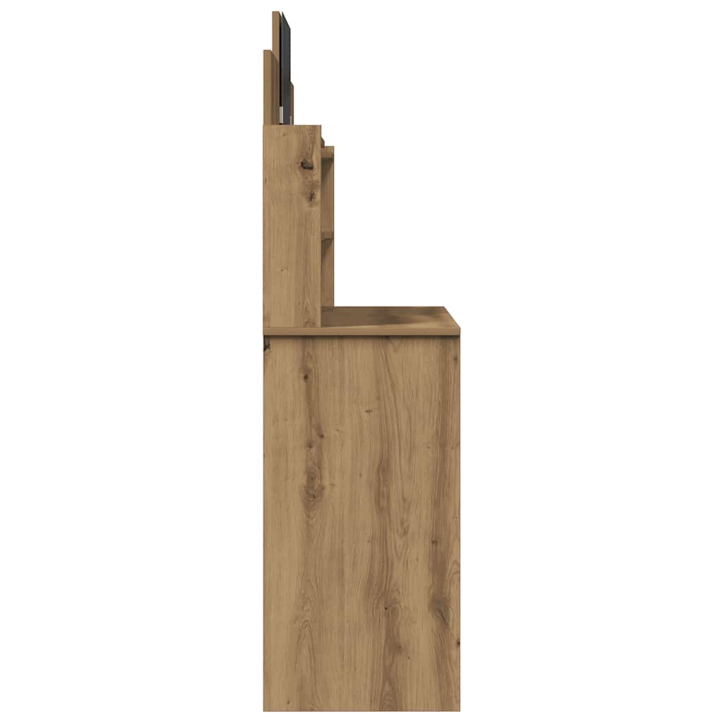 Κομοδίνο με καθρέφτη Artisan Oak 96x39x142 cm