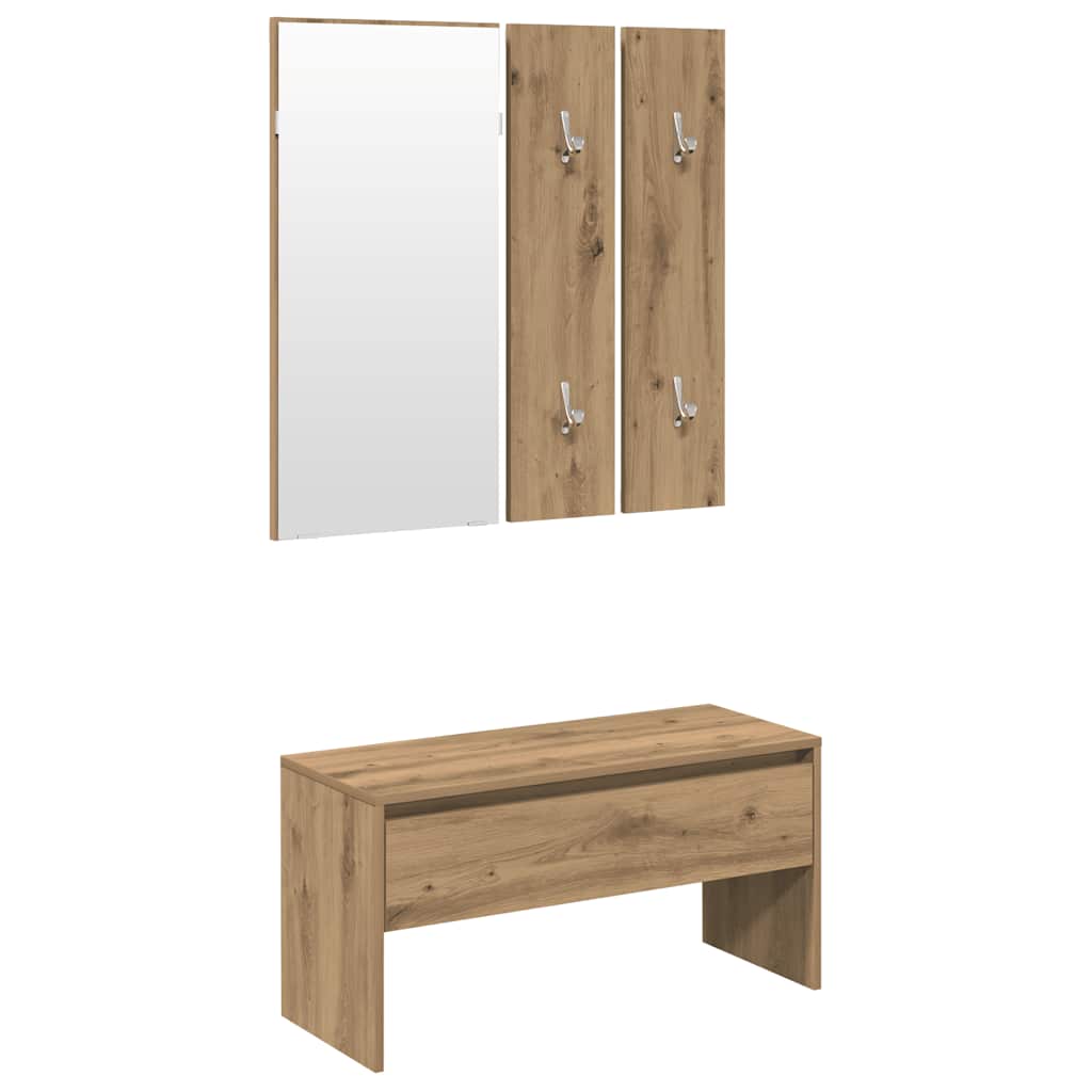 σετ επίπλων διαδρόμου Artisan Oak Engineered Wood - Pakobazaar