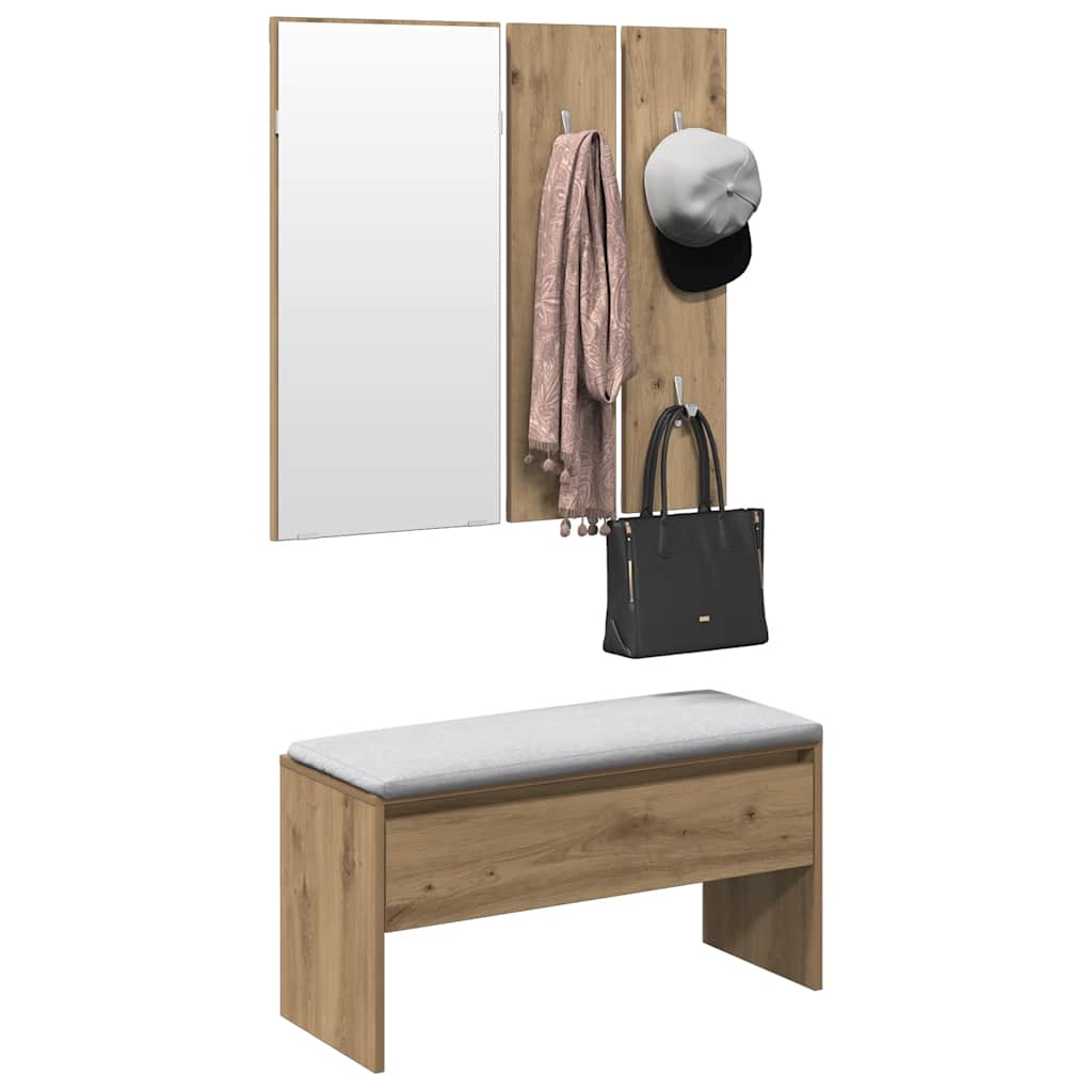 σετ επίπλων διαδρόμου Artisan Oak Engineered Wood - Pakobazaar