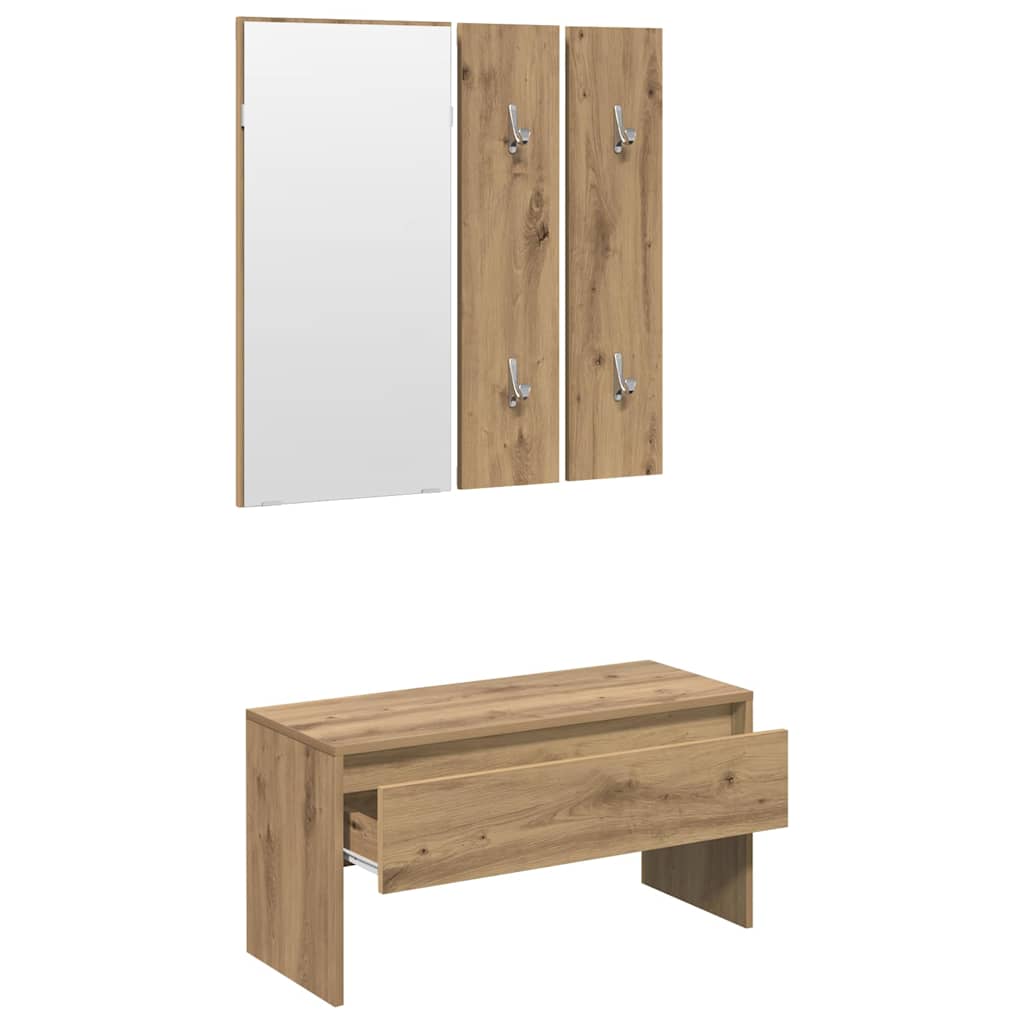 σετ επίπλων διαδρόμου Artisan Oak Engineered Wood - Pakobazaar
