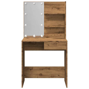 Κομοδίνο με LED Artisan Oak 74,5x40x141 cm - Pakobazaar