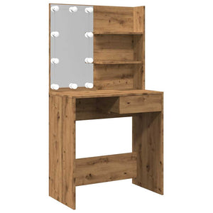 Κομοδίνο με LED Artisan Oak 74,5x40x141 cm - Pakobazaar