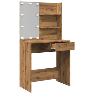 Κομοδίνο με LED Artisan Oak 74,5x40x141 cm - Pakobazaar