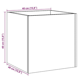 Κουτί γλάστρας Παλιό ξύλο 40x40x40 cm Κατασκευασμένο ξύλο - Pakobazaar