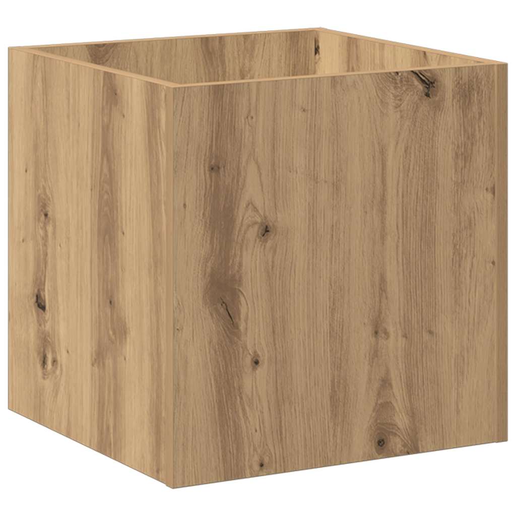 Κουτί γλάστρας Artisan Oak 40x40x40 cm Κατασκευασμένο ξύλο