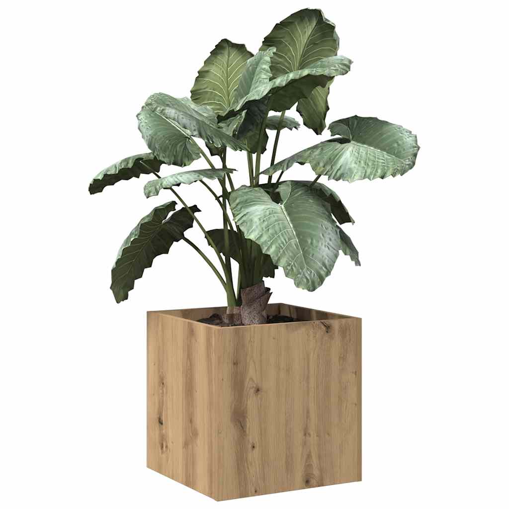 Κουτί γλάστρας Artisan Oak 40x40x40 cm Κατασκευασμένο ξύλο