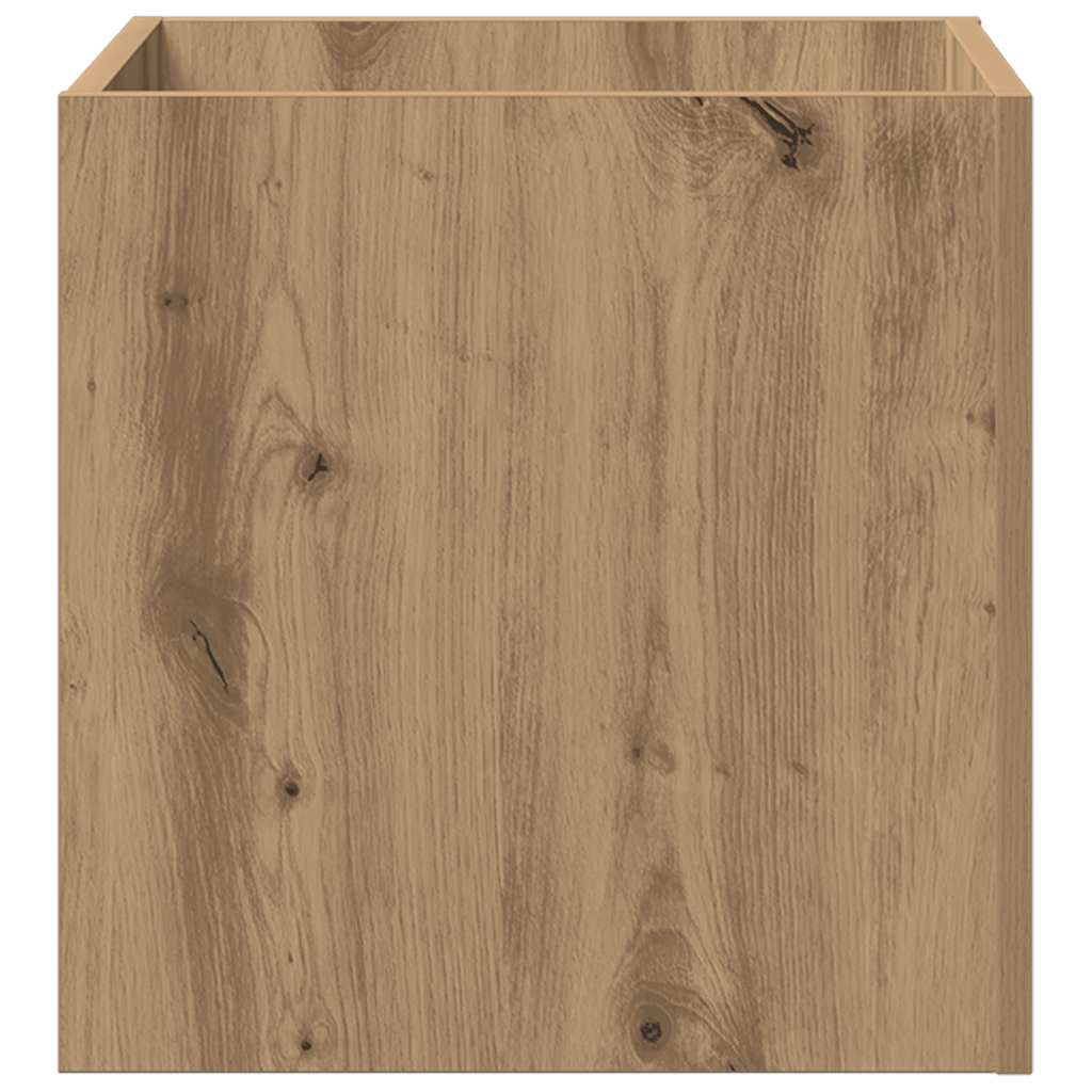 Κουτί γλάστρας Artisan Oak 40x40x40 cm Κατασκευασμένο ξύλο