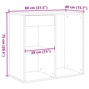 Ντουλάπι καλλυντικών Παλιό ξύλο 80x40x75 cm Κατασκευασμένο ξύλο - Pakobazaar