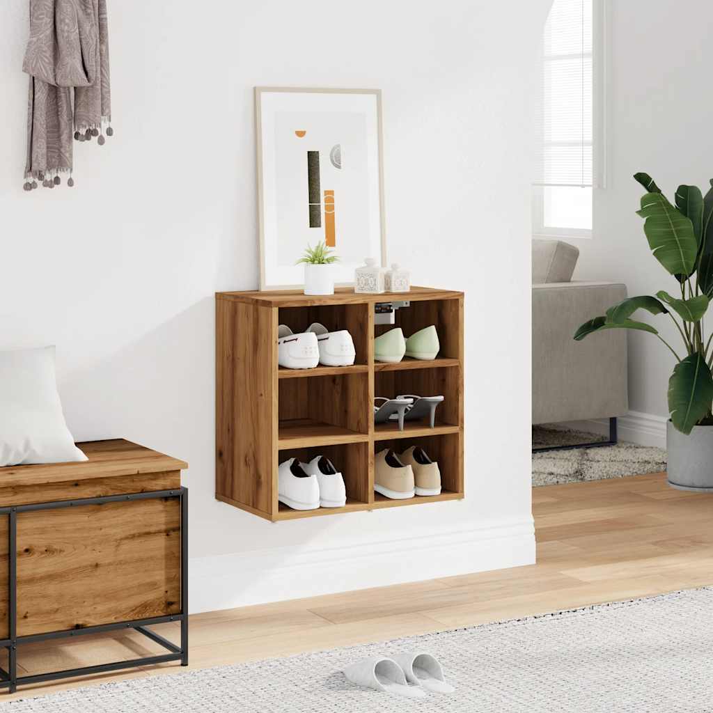 Ντουλάπι παπουτσιών Δρυς τεχνίτης 52x30x50 cm - Pakobazaar