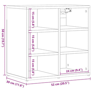 Ντουλάπι παπουτσιών Δρυς τεχνίτης 52x30x50 cm - Pakobazaar
