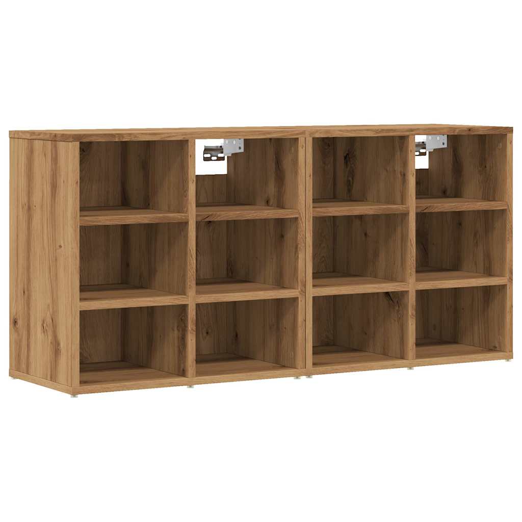 Ντουλάπια παπουτσιών 2 τεμ Δρυς τεχνίτης 52x30x50 cm