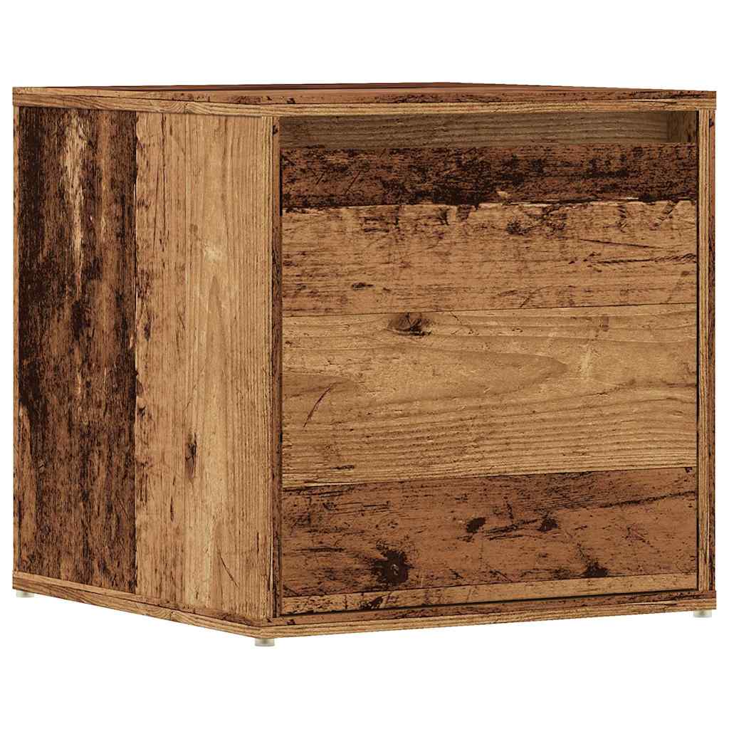 Συρτάρι-κουτί παλιό ξύλο 40,5x40x40 cm Ξύλο μηχανής - Pakobazaar