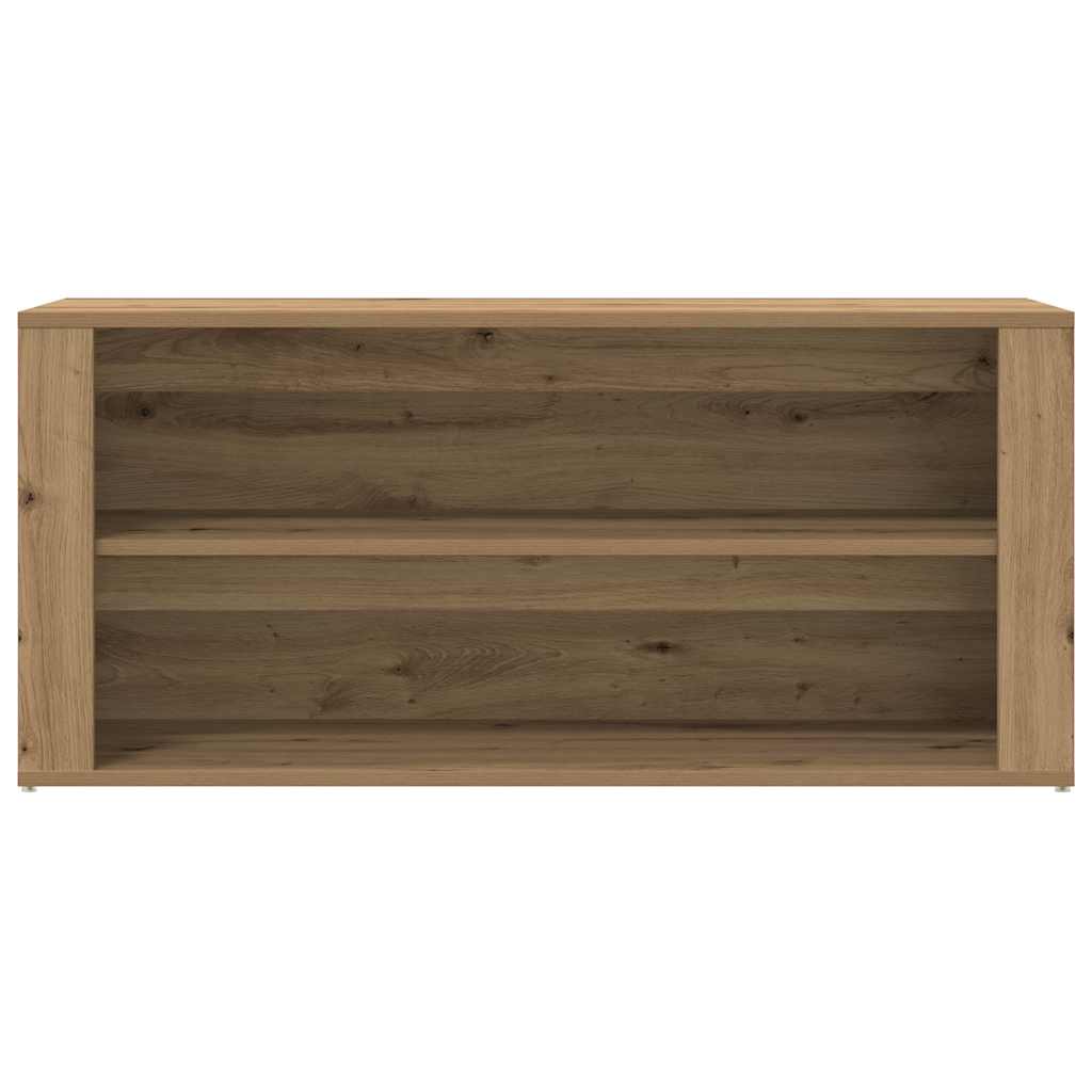 Πάγκος Παπουτσιών Artisan Δρυς 100x35x45 εκ. Επεξεργασμένο Ξύλο - Pakobazaar