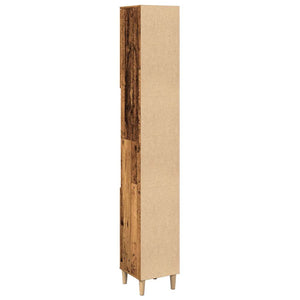 Ντουλάπι μπάνιου Παλιό ξύλο 30x30x190 cm Κατασκευασμένο ξύλο - Pakobazaar