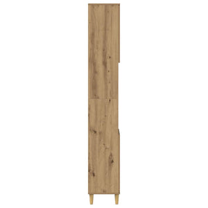 Ντουλάπι μπάνιου Δρυς τεχνίτης 30x30x190 cm Κατασκευασμένο ξύλο - Pakobazaar