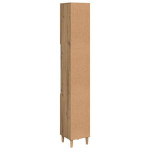 Ντουλάπι μπάνιου Δρυς τεχνίτης 30x30x190 cm Κατασκευασμένο ξύλο - Pakobazaar