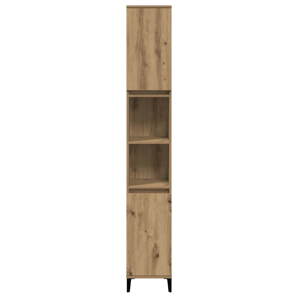 Ντουλάπι μπάνιου Δρυς τεχνίτης 30x30x190 cm Κατασκευασμένο ξύλο - Pakobazaar