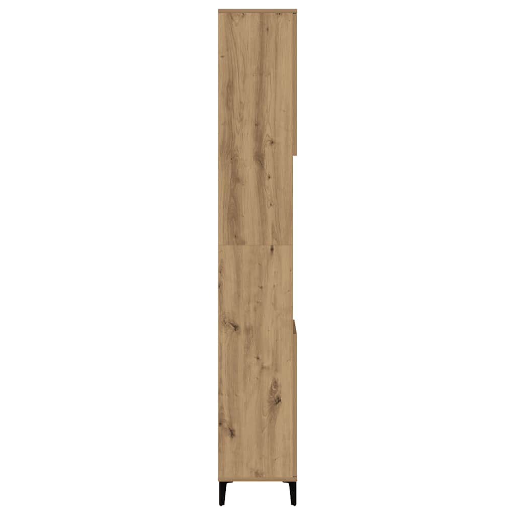 Ντουλάπι μπάνιου Δρυς τεχνίτης 30x30x190 cm Κατασκευασμένο ξύλο - Pakobazaar