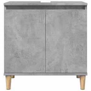 Ντουλάπι Νιπτήρα Γκρι Σκυρ. 58x33x60 εκ. Επεξεργασμένο Ξύλο